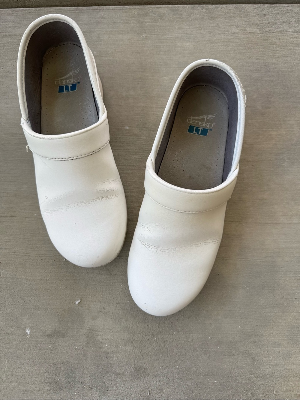 Dansko LT Kids White Slip-On Clog